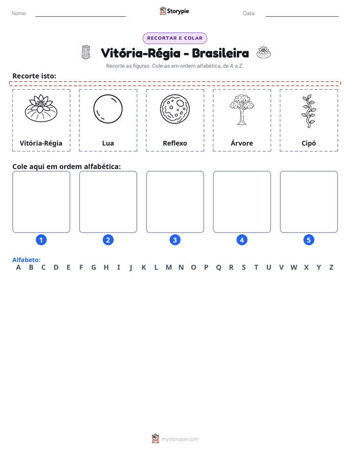 Recortar & Colar Alfabeto