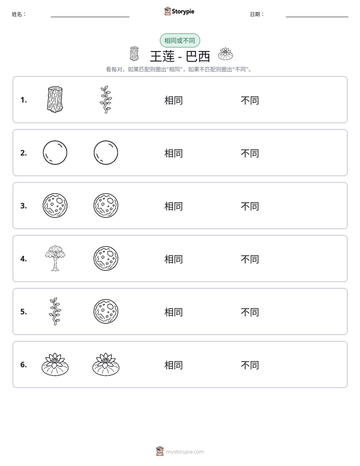 相同或不同