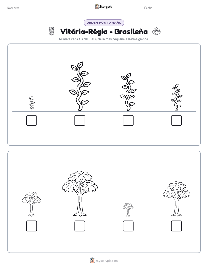 Orden de Tamaños
