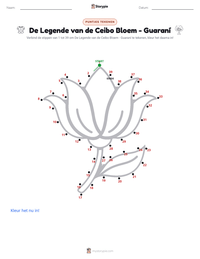 De Legende van de Ceibo Bloem - Guaraní afdrukbare werkblad voorbeeld