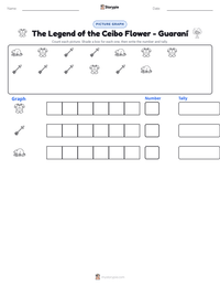 The Legend of the Ceibo Flower - Guaraní printable worksheet preview