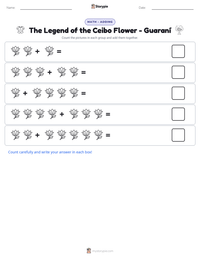 The Legend of the Ceibo Flower - Guaraní printable worksheet preview