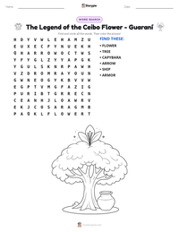 The Legend of the Ceibo Flower - Guaraní printable worksheet preview