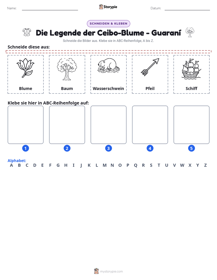 Schneiden & Einfügen Alphabet