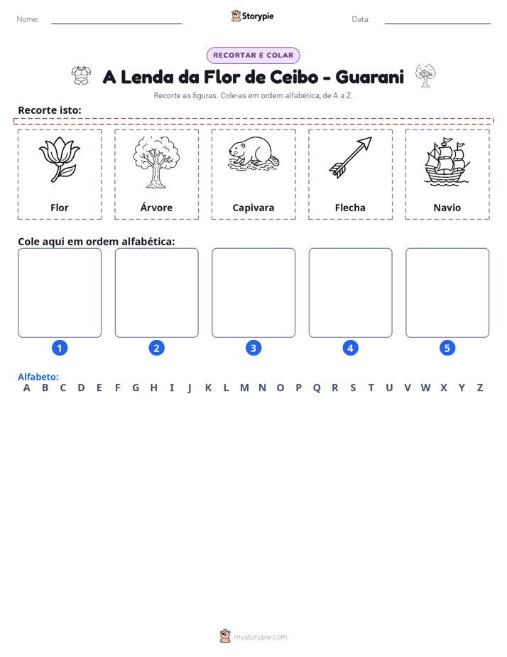 Recortar & Colar Alfabeto