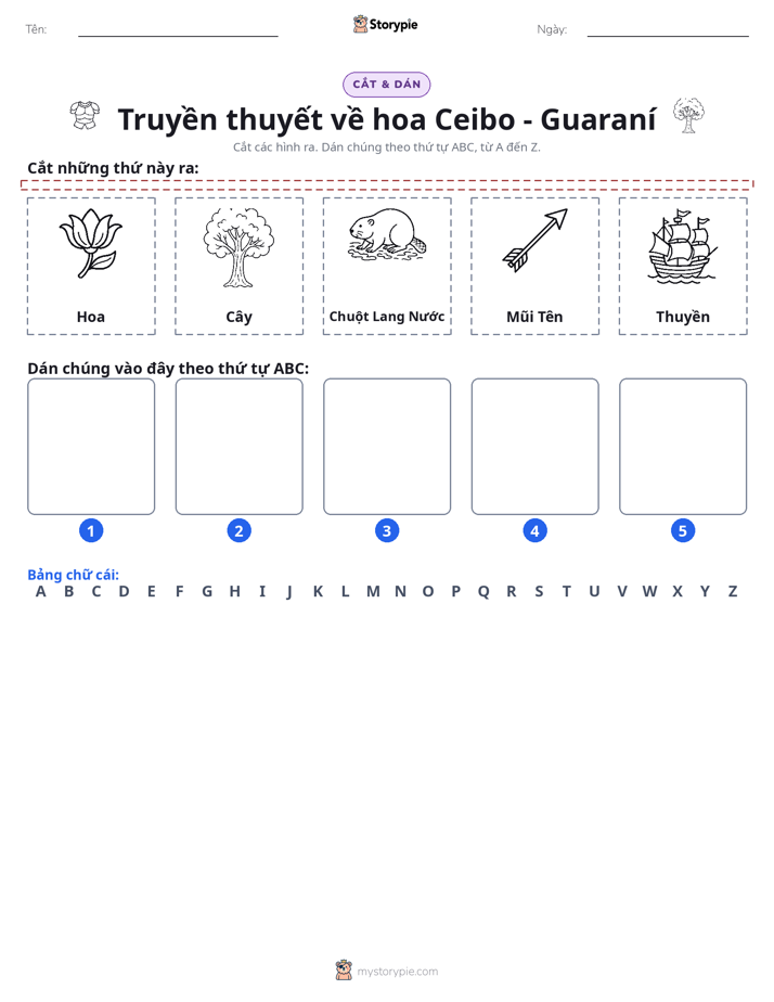 Cắt & Dán Chữ Cái