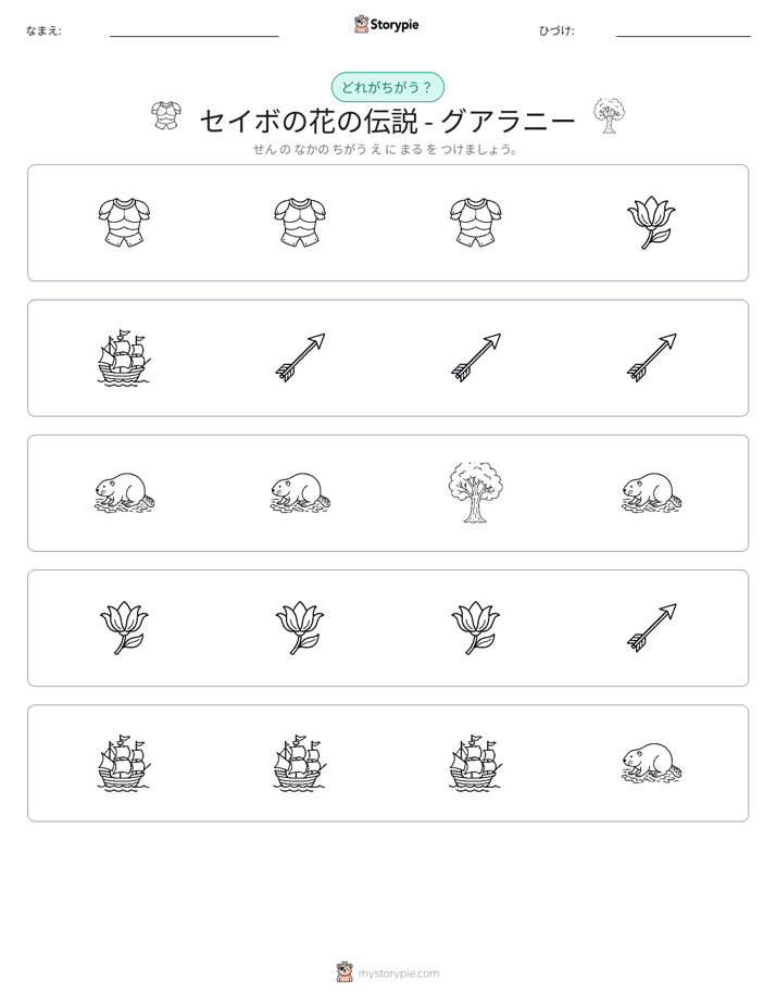 異なるものを見つけよう