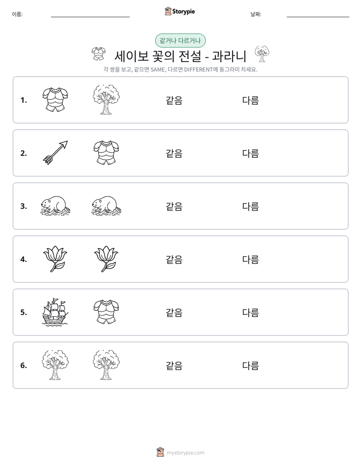 같은 것 또는 다른 것