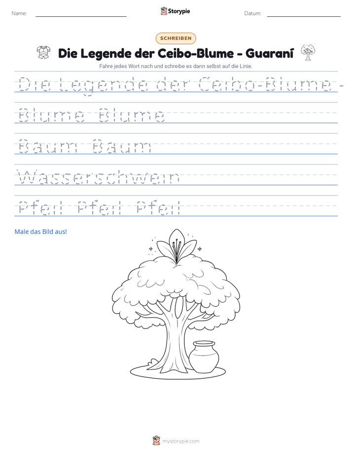 Schreibübung