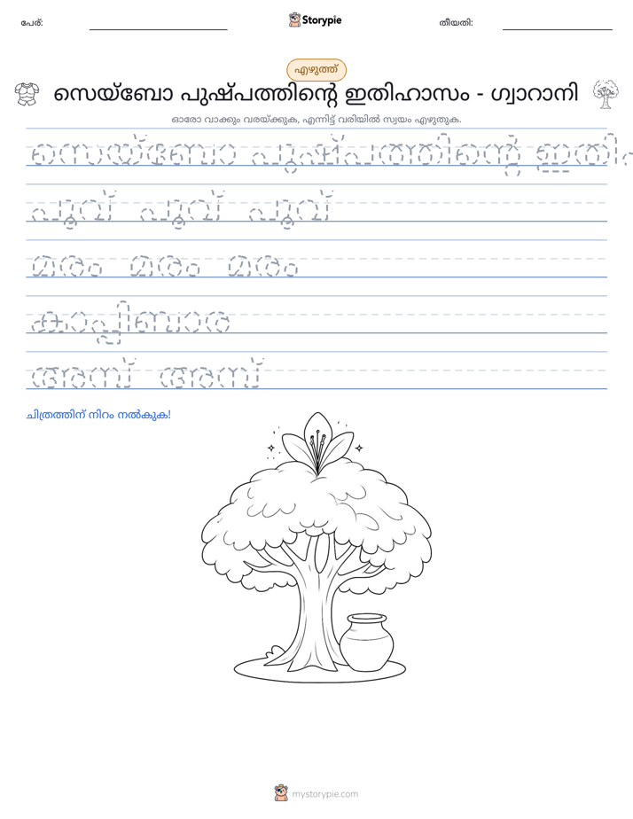 എഴുത്ത് പരിശീലനം