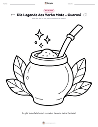 Die Legende des Yerba Mate - Guaraní druckbare Arbeitsblatt Vorschau
