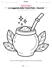 Anteprima della scheda stampabile di La Leggenda della Yerba Mate - Guaraní