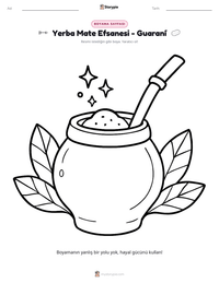 Yerba Mate Efsanesi - Guaraní yazdırılabilir çalışma sayfası önizlemesi