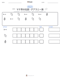 マテ茶の伝説 - グアラニー族 の印刷可能ワークシートプレビュー