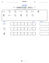 마테차의 전설 - 과라니 인쇄 가능한 워크시트 미리보기