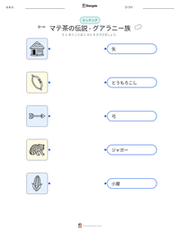 マテ茶の伝説 - グアラニー族 の印刷可能ワークシートプレビュー