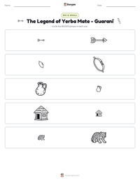 The Legend of Yerba Mate - Guaraní printable worksheet preview
