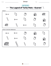 The Legend of Yerba Mate - Guaraní printable worksheet preview