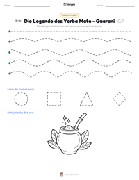 Die Legende des Yerba Mate - Guaraní druckbare Arbeitsblatt Vorschau