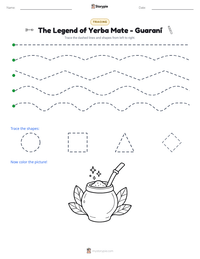 The Legend of Yerba Mate - Guaraní printable worksheet preview