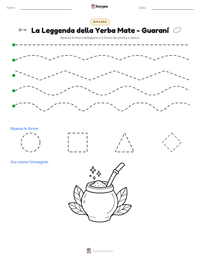 Anteprima della scheda stampabile di La Leggenda della Yerba Mate - Guaraní