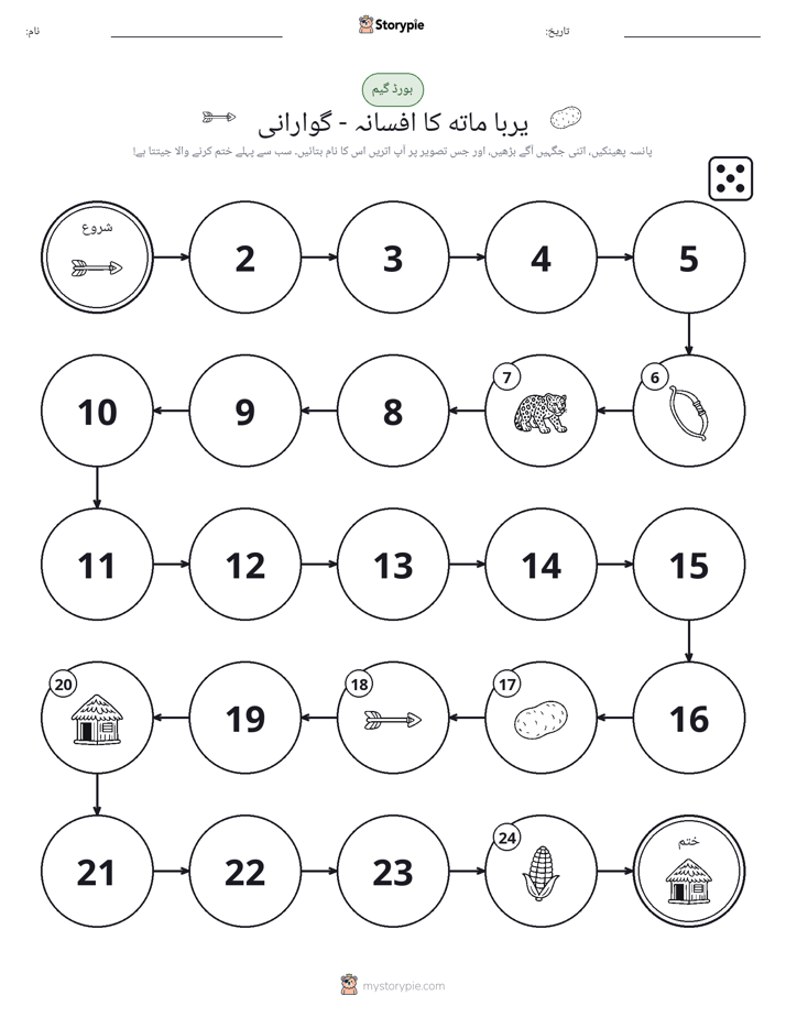 رول اور منتقل کریں کھیل
