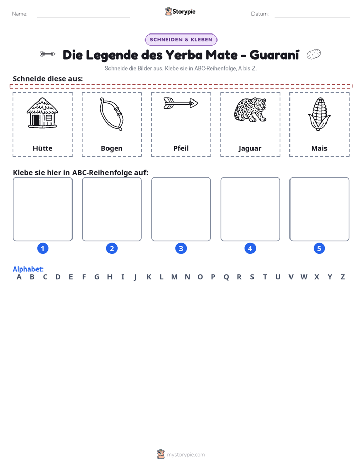 Schneiden & Einfügen Alphabet