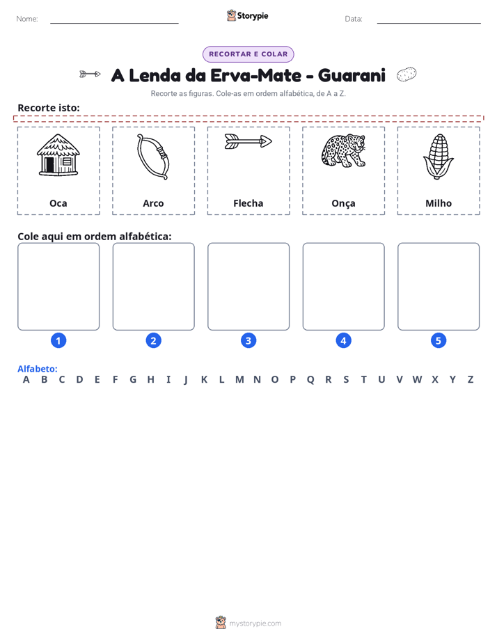 Recortar & Colar Alfabeto