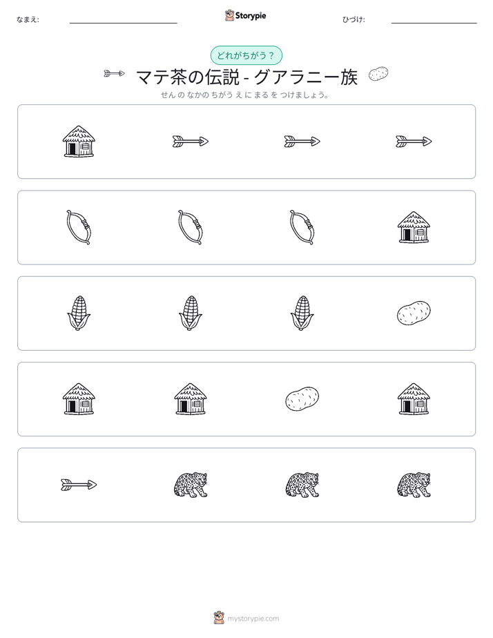異なるものを見つけよう