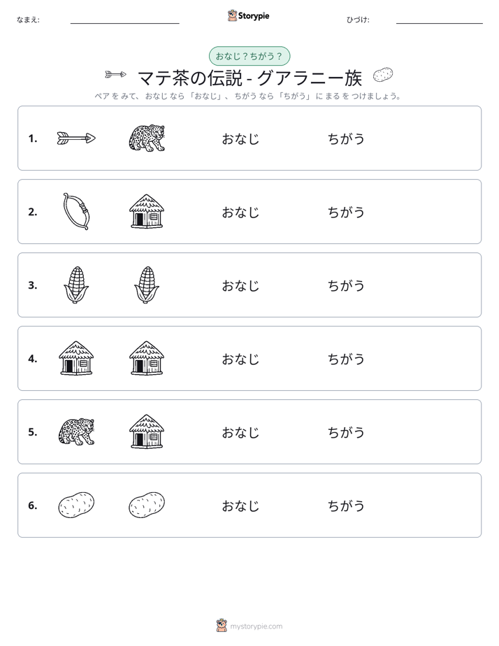 同じか違うか