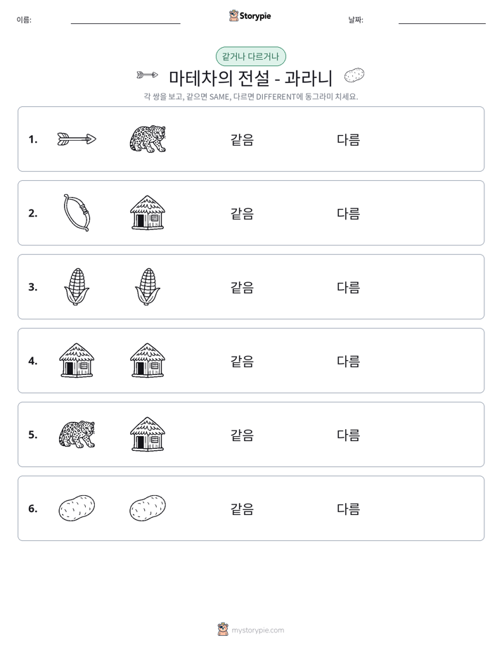 같은 것 또는 다른 것