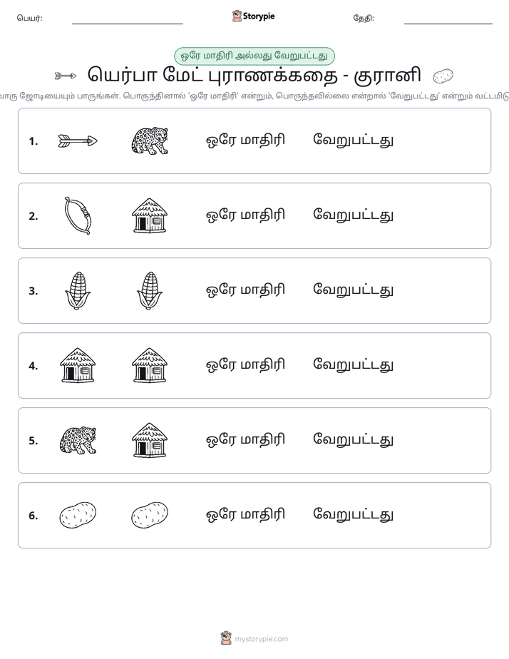 அதே அல்லது மாறுபட்டது