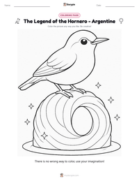 The Legend of the Hornero - Argentine printable worksheet preview