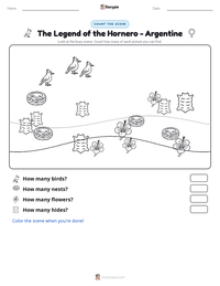 The Legend of the Hornero - Argentine printable worksheet preview