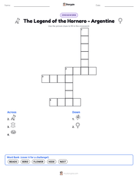 The Legend of the Hornero - Argentine printable worksheet preview