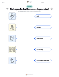 Die Legende des Hornero - Argentinisch druckbare Arbeitsblatt Vorschau