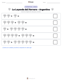 Vista previa de la hoja de trabajo imprimible de La Leyenda del Hornero - Argentina