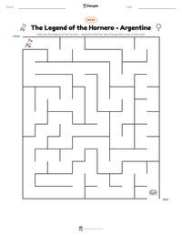 The Legend of the Hornero - Argentine printable worksheet preview
