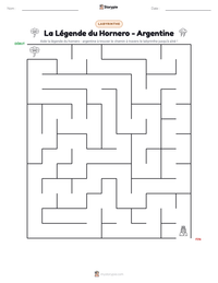 Aperçu de la feuille de travail imprimable La Légende du Hornero - Argentine