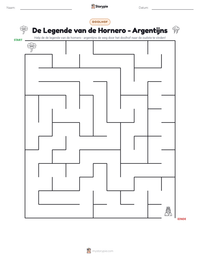 De Legende van de Hornero - Argentijns afdrukbare werkblad voorbeeld