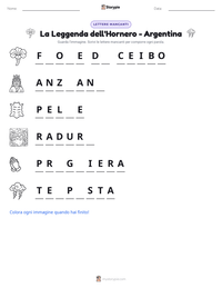 Anteprima della scheda stampabile di La Leggenda dell'Hornero - Argentina