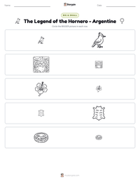 The Legend of the Hornero - Argentine printable worksheet preview