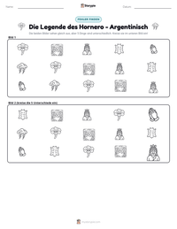 Die Legende des Hornero - Argentinisch druckbare Arbeitsblatt Vorschau