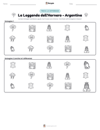 Anteprima della scheda stampabile di La Leggenda dell'Hornero - Argentina