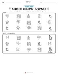Podgląd drukowalnego arkusza ćwiczeń Legenda o garncarzu - Argentyna