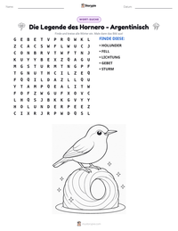 Die Legende des Hornero - Argentinisch druckbare Arbeitsblatt Vorschau