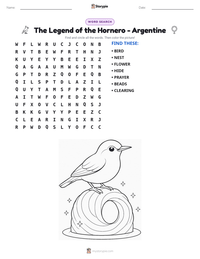 The Legend of the Hornero - Argentine printable worksheet preview