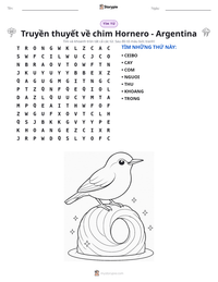Xem trước tài liệu in sẵn Truyền thuyết về chim Hornero - Argentina
