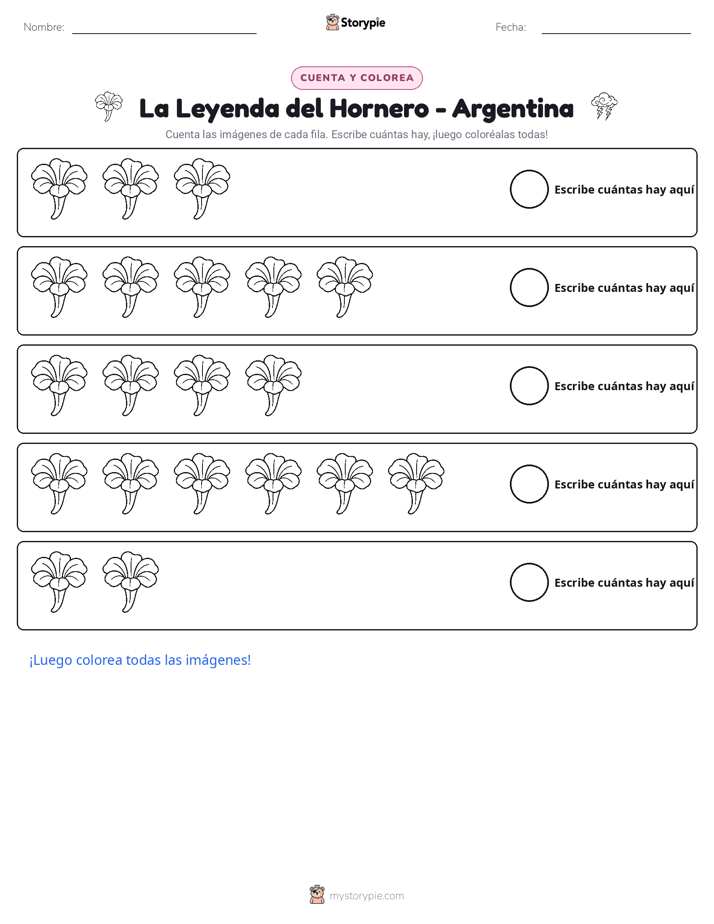 Contar y Colorear