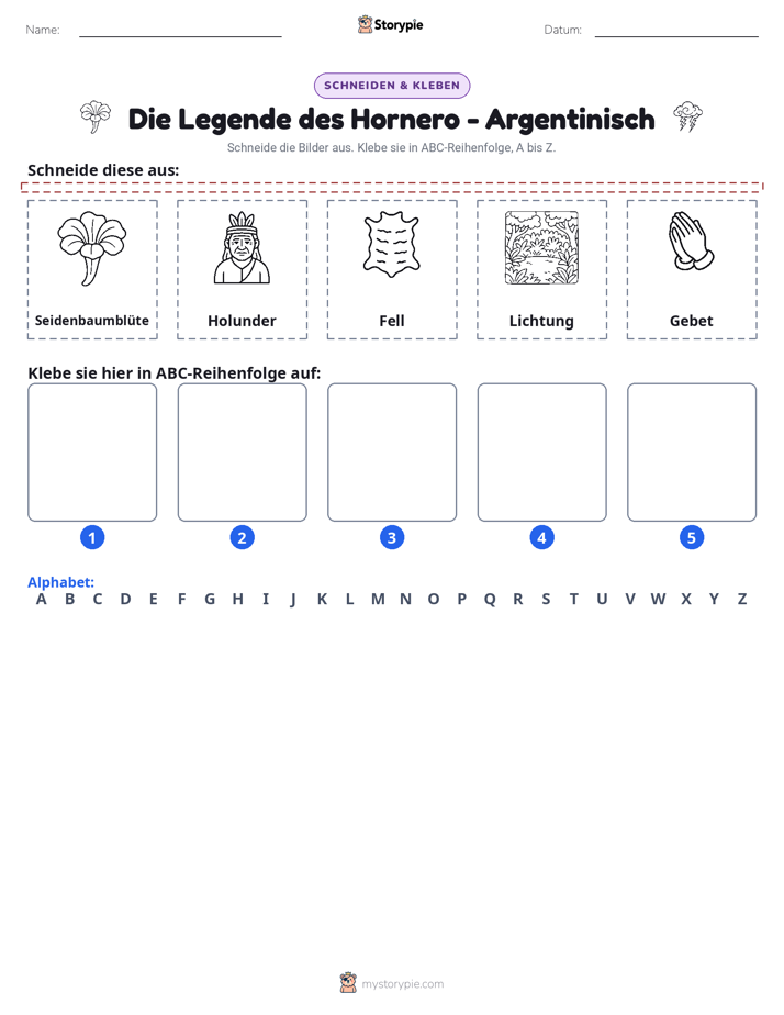 Schneiden & Einfügen Alphabet